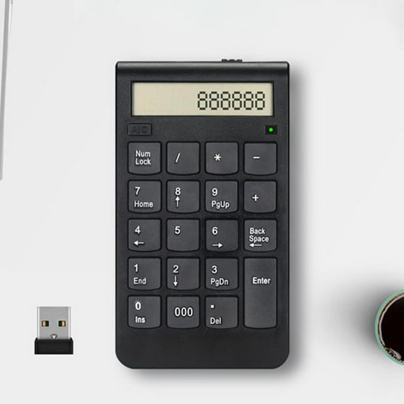 numérico inalámbrico recargable Contabilidad financiera USB Extensiones de 2.4G para computadora portátil de escritorio