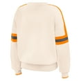 thumbnail image 3 of Women's WEAR by Erin Andrews  Cream Tennessee Volunteers Chenille Woven Patch Stripe Pullover Sweater, 3 of 4