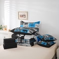 thumbnail image 5 of Homewish Moose Bear Deer Bedding Comforter Set 7pcs, Vintage Dark Blue Buffalo Queen Bedding Sets, Western Countryside Reversible Queen Sheet Sets, Luxury Bedroom Decor, 5 of 7
