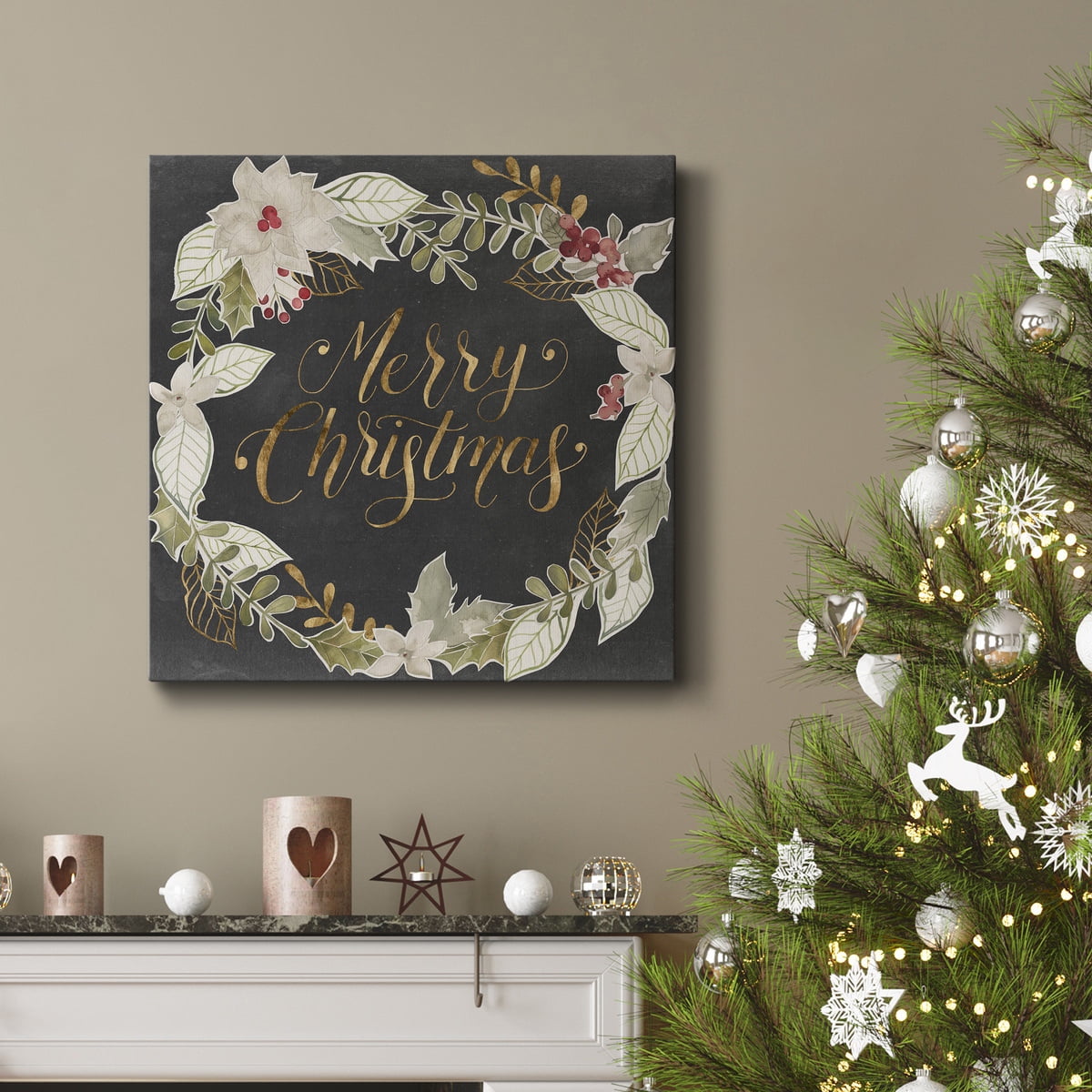Shiplap Santa - Premium Gallery Wrapped Canvas - Ready to Hang