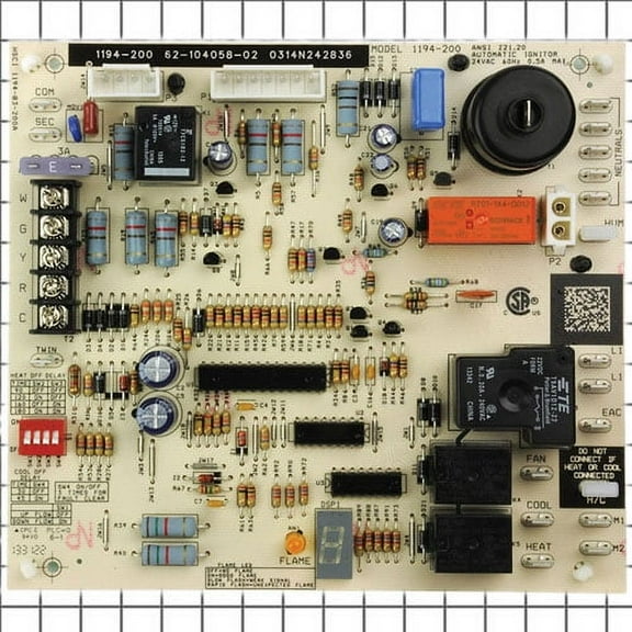 (Price/Each)Rheem Furnace Parts 62-104058-02 Integrated Furnace Control Board (IFC) 62-104058-02-04