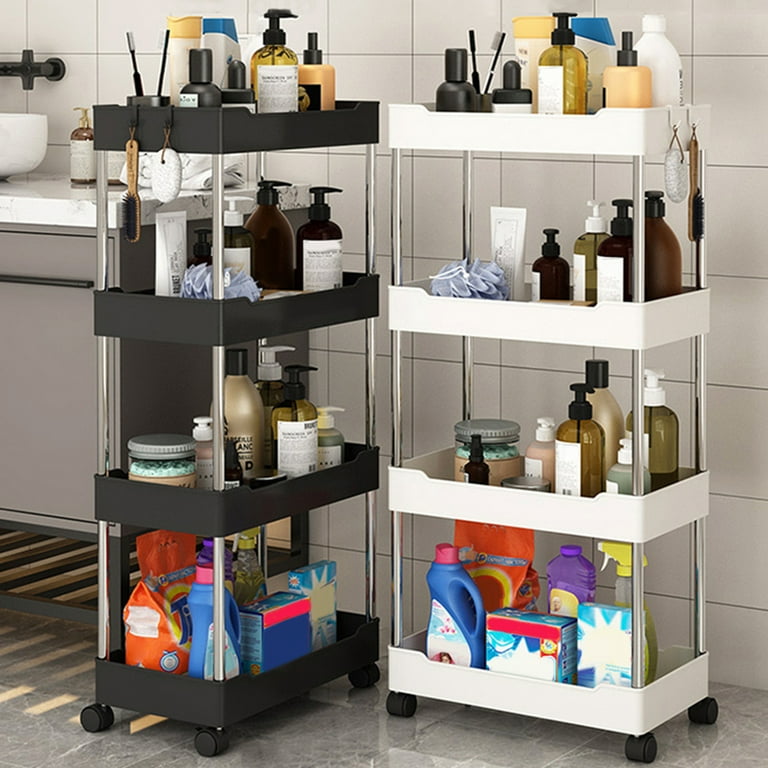 Hesroicy Storage Cart Multifunctional High Capacity Save Space 3/4