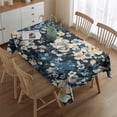 thumbnail image 2 of Pioneer Flower Floral Print Pattern Rectangle Tablecloth 60"x84",Waterproof Polyester Rectangle Table Cloth, Wipeable Spillproof Polyester Tablecloth for Dining, Camping, Indoor and Outdoor, 2 of 5