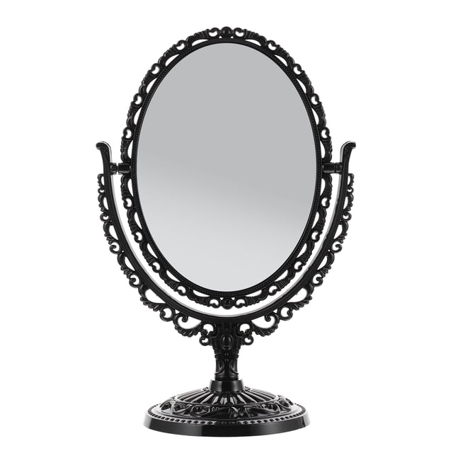 Miangastore Vintage Double Sided Mirror Retro Dresser Makeup Mirror Desktop Mirror