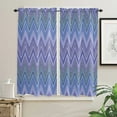 thumbnail image 2 of Wavy Lines Geometric Small Curtain Rod Pocket Short Curtains Half Drapes Partition Cabinet Door Window Curtains Home r, 2 of 5