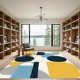 thumbnail image 2 of ODIKA 4'x6' Machine Washable Non-Slip Area Rug, Geometric Orange High Traffic Rug, Orange, 1052876, 2 of 7