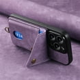 thumbnail image 3 of Nalacover for Google Pixel 8 Pro, Slim Case Wallet with Credit Card Holder, Back Flip Premium Leather Magnetic Clasp Kickstand Wirst Hand Strap Shockproof Cover for Google Pixel 8 Pro, Purple, 3 of 7