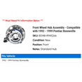 thumbnail image 2 of Front Wheel Hub Assembly - Compatible with 1992 - 1999 Pontiac Bonneville 1993 1994 1995 1996 1997 1998, 2 of 2