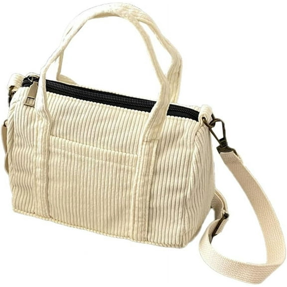 Kukuzhu Tote Bag for Women Corduroy Shouder Bag Fashion Hobo Bag Purse