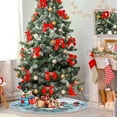 thumbnail image 4 of FMSHPON SnowmanFunny Bullfinch Xmas Christmas Tree Skirt Stand Mat for Holiday Party Decoration Indoor Outdoor 48 inches, 4 of 6