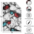 thumbnail image 5 of White Puppy Dog Kitchen Dish Towels Set of 1, 3D Glasses Washable Tea Towels Dishcloths Lint-Free 18x28 Inch Fast Drying for Kitchen Restaurant Bar Clean, 5 of 7