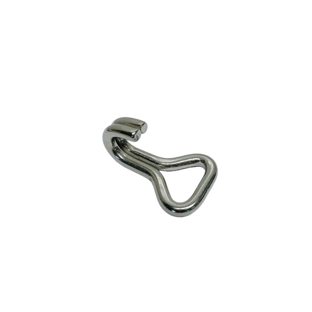 1" Marine Grade J Web Hook J Hook Rigging Stainless Steel 400 Lbs Load Cap. 4 Pc