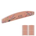 thumbnail image 2 of 20 Pcs Nail File Double Sides Manicure Nail File Washable Reusable Professional Half Moon Fingernail Files Nail Art Tools 150 Grit, 2 of 14