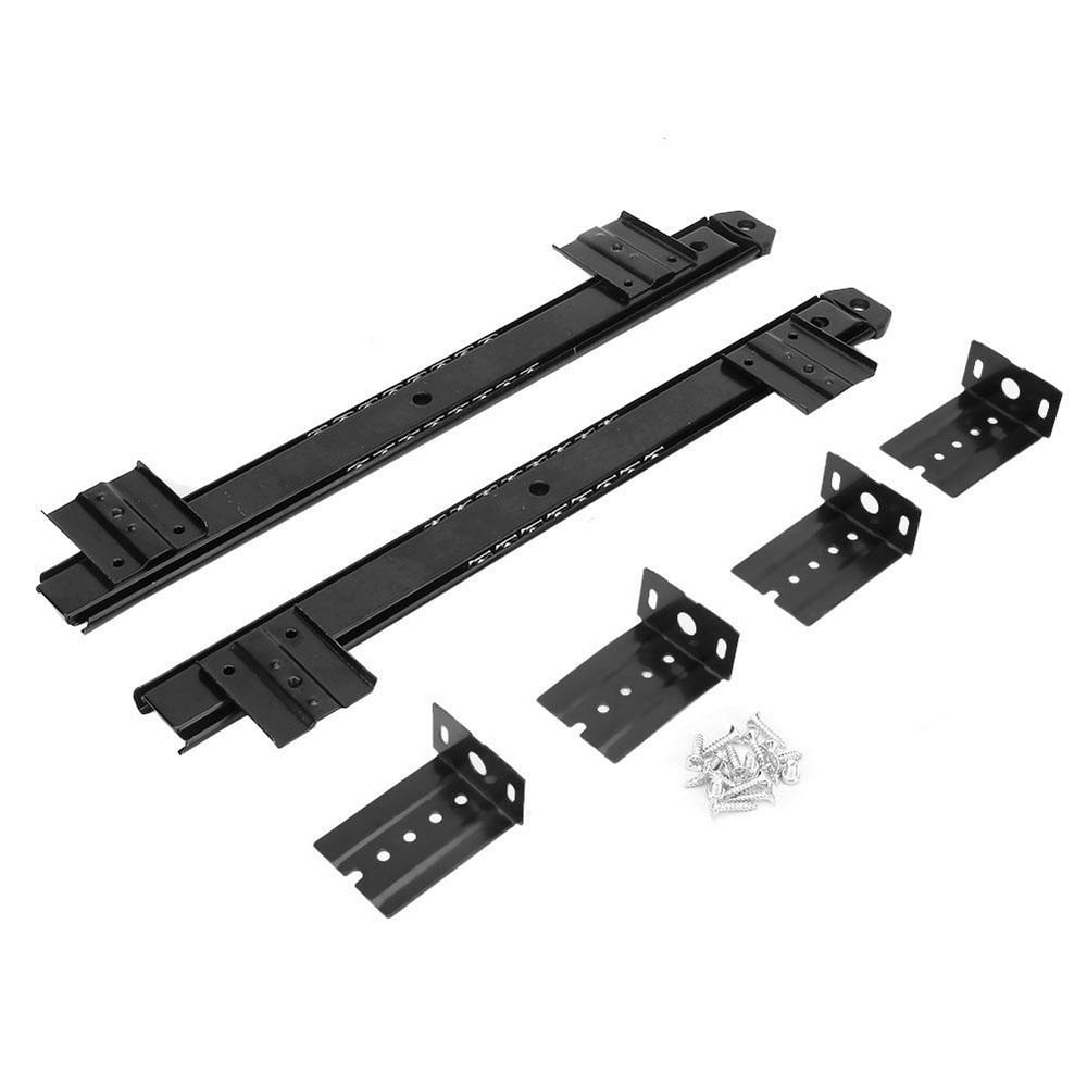 Tebru Keyboards Ball Bearing Tray Slides 2Pcs Thickened Cold Rolled