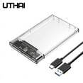 UTHAI T09 USB3.0/Type C 2.5'' Hard Drive Enclosure Transparent Mobile