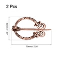 thumbnail image 2 of 2 Pack Vintage Brooch Cloak Pin, Penannular Brooch Cloak Clasp Scarf(Copper), 2 of 6