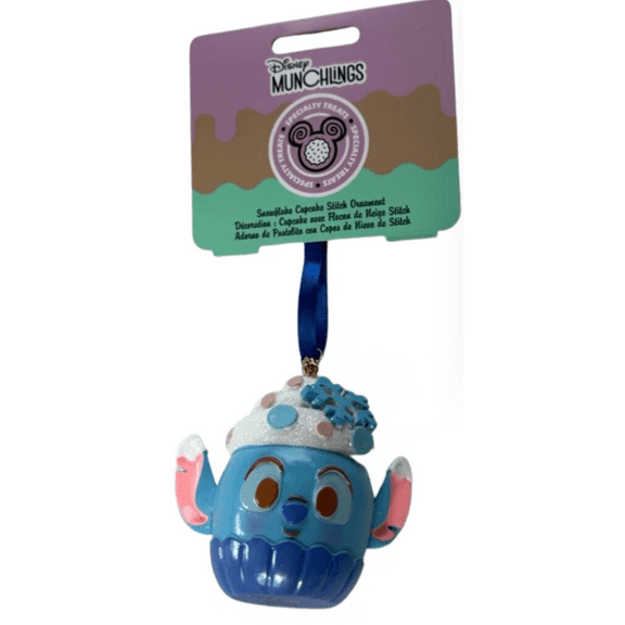 Disney Parks Munchlings Stitch Snowflake Christmas Ornament New with Tag