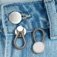thumbnail image 5 of Adjustable Elastic Waist Extender Button for Jeans & Pants | Alloy No-Sew Flexible Button Expander for Shirt Collar & Cuff Extension, 5 of 6