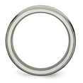 thumbnail image 2 of Titanium Grooved 6mm Mens Satin Wedding Ring Size 14, 2 of 4