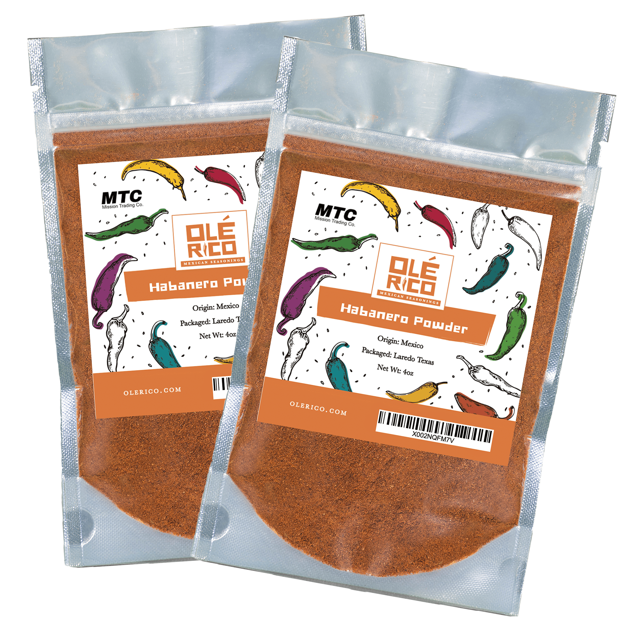 Habanero Chile Powder 2 Pack (8 oz Total) by Ole Rico