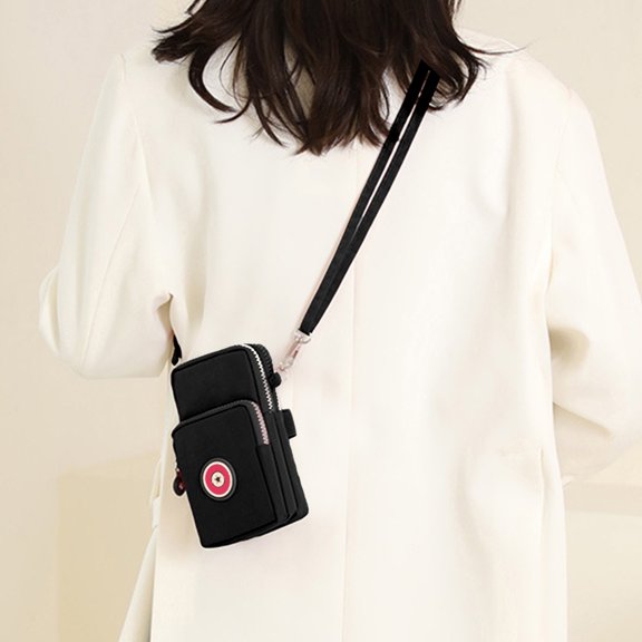 COM1950s Crossbody Bag Lightweight Adjustable Chest Shoulder Wear Multi-Way Carry for Hiking Travel Work Hands-Free Daily Essentials