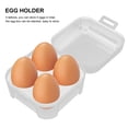 thumbnail image 6 of 2 Pcs Goose Egg Cartons 4 Grid Storage Box Transparent Holder Portable, 6 of 6