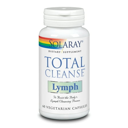 Solaray Total Cleanse Lymph | Red Root, Echinacea, Ginger and More for Healthy Cleansing Support | 60 VegCaps, 30 Serv.