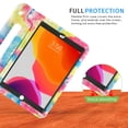 thumbnail image 5 of HDE Kids iPad Case with Built-In Screen Protector for 2021 9th Generation iPad 10.2 Inch, 2020 8th Gen, 2019 7th Gen - Tie Dye, 5 of 6