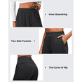 thumbnail image 4 of G4Free Smoofit Modal Soft Women's Joggers Inner Drawstring Sweatpants Casual Pants with Pockets Cinch Bottom, 4 of 7