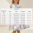 thumbnail image 3 of OVAFBAU Girls Dresses Summer Outfits Floral Print Sleeveless Sundress A Line Beach Cotton Sundress, 3 of 5