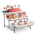 thumbnail image 1 of Bandeja de plástico de 3 niveles Bumusty con soporte de metal negro, 1 of 7