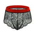 thumbnail image 1 of Ropa interior sexy con sujetador de encaje y lazo para hombres europeos y americanos, combinación de boxers de tentación, pijama pseudo-Niang, 1 of 3