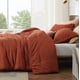 thumbnail image 2 of Juego de edredón Bedsure, cama suave, tamaño king, naranja quemado, 2 of 9