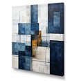 thumbnail image 2 of Designart "Abstract Shapes With Indigo Illusion V" Abstract Shapes Wall Decor, 2 of 7