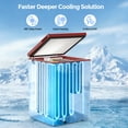 thumbnail image 4 of KNDKO 3.5 Cu.Ft Low temperature Chest Freezer with 2 Removable Baskets, Electronic Control, Super-Low Temperature 14℉ to -40℉, Red, 4 of 9