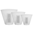 thumbnail image 2 of Moclever 3Pcs Silicone Food Storage Bags, Reusable Leakproof Food Storage Containers with 3 Seals for Microwave Dishwasher 8.5oz/17oz/25.4oz, White, 2 of 13