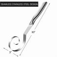 thumbnail image 3 of Danish Dough Whisk - Stainless Steel Seamless Wisking Tool for Sourdough Bread Baking, Pizza, Pastry, Cake Batter, 3 of 3