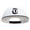 Black White, variant on Old English T Embroidered Big Size Premium Flat Bill Trucker Cap - Charcoal Grey XL-3XL
