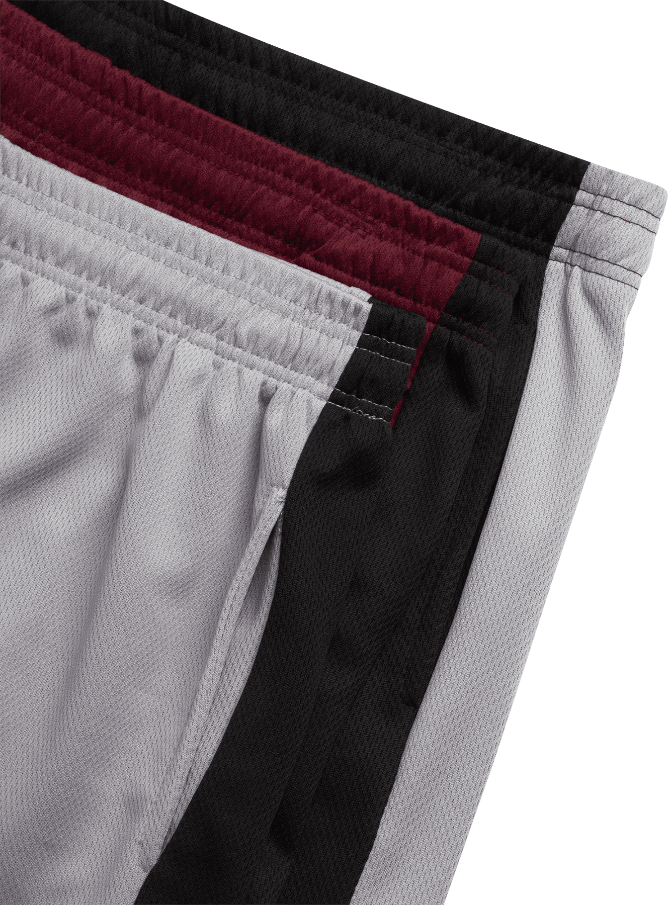 Men's Active Shorts - 3 Pack Athletic Quick Dry Gym Basketball Shorts with Side Pockets and Drawstring (Sizes: S-XL)