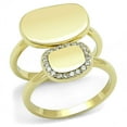thumbnail image 1 of Alamode TK3121-5 Bague en Acier Inoxydable Or IP pour Femmes avec Grade AAA CZ en Transparent - Taille 5, 1 of 1