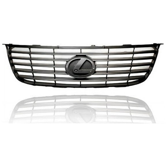 Grille - Compatible/Replacement for '07-09 Lexus ES350 - Gray Frame Insert Without Sensor Hole, With Emblem Provision - 5311133260