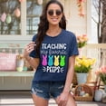 thumbnail image 3 of DEXIO Teaching My Favorite Peeps Easter Shirt for Women Easter Teacher T-Shirt Funny Bunny Graphic Tee Top, 3 of 12