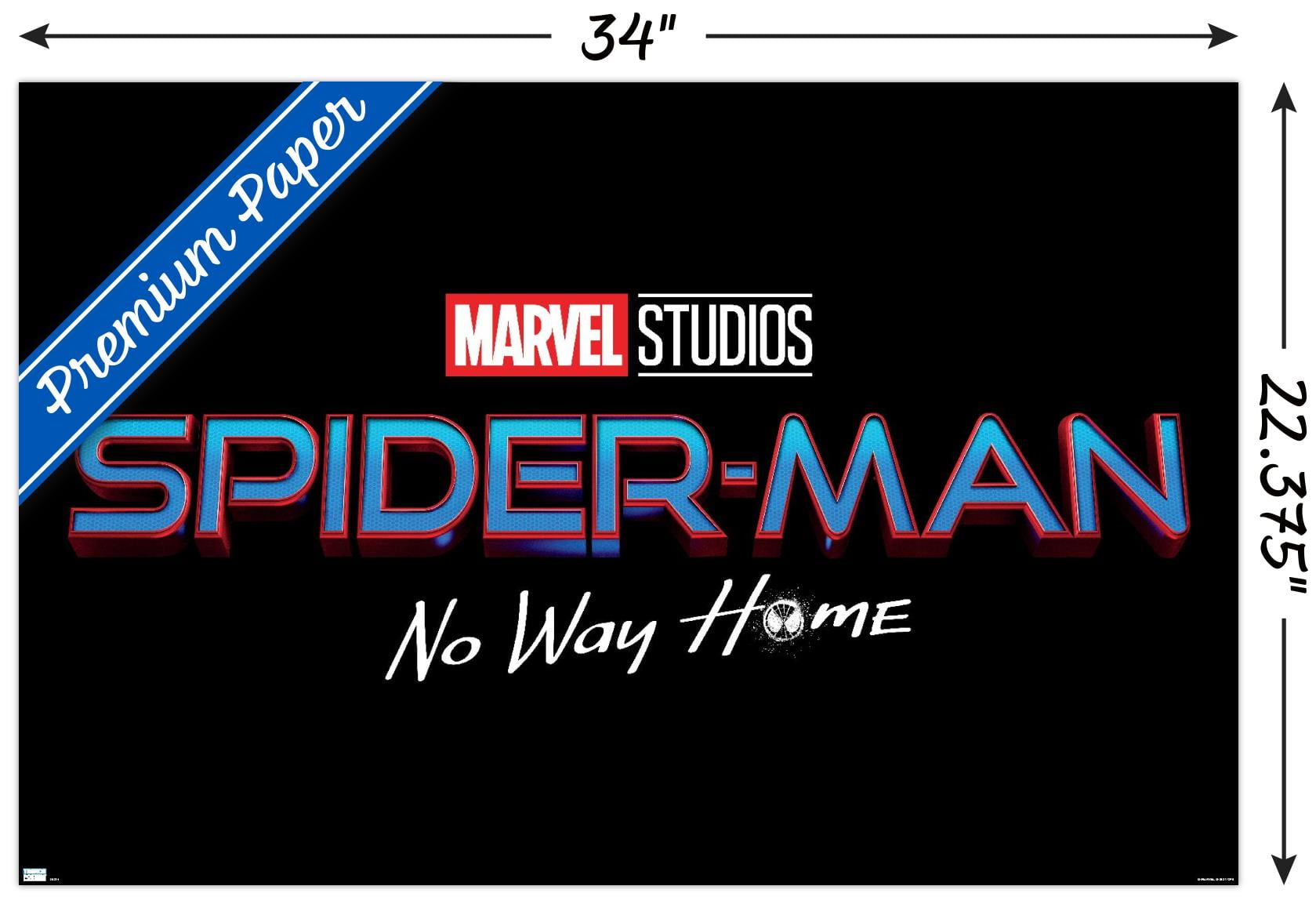 Marvel Spider-Man: No Way Home - Logo Wall Poster, 22.375" x 34"