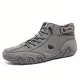 thumbnail image 1 of Men's Handmade Hook And Loop Fastener Casual Sneakers Non-Slip Breathable Boots, 1 of 5