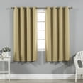 thumbnail image 7 of Aurora Home  Silver Grommet Top Thermal Insulated 84-inch Blackout Curtain Panel Pair, 7 of 7