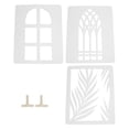 thumbnail image 1 of Background Pattern Board, High Density Plate Light Shadow Board Unique and Stylish 3PCS Water Proof Angled Grid Window  for Product Photography, 1 of 7