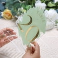 thumbnail image 4 of Table de Mariage Vert Sauge avec Chiffres Imprimés en Feuille d'Or et Support, 4 of 5