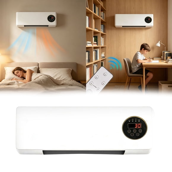 Outdor Small Air Conditioner Wall Mounted Heating Machine Highly Efficient Wide Angles Mobile Small Air Conditioner Indoor Space Heater For Bedroom Living Room ( Plug)