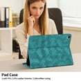 thumbnail image 5 of Decase for iPad Pro 11 Inch Case 2022/2021/2020/2018 with Pencil Holder/Pockets,Auto Wake/Sleep,Folio Stand Embossed PU Leather Smart Wallet Shell for iPad Pro 11 Inch (4th/3rd/2nd/1st Gen),Green, 5 of 10