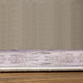 thumbnail image 5 of Rose Turkish Area Rug, Vintage Boho Oriental Culture Style Pattern of Swirling and Curlicue Flowers, Soft Carpet for Living Room Decor with Distressed Look, 2.6' x 5', Lilac Quartz Ecru, by Ambesonne, 5 of 6